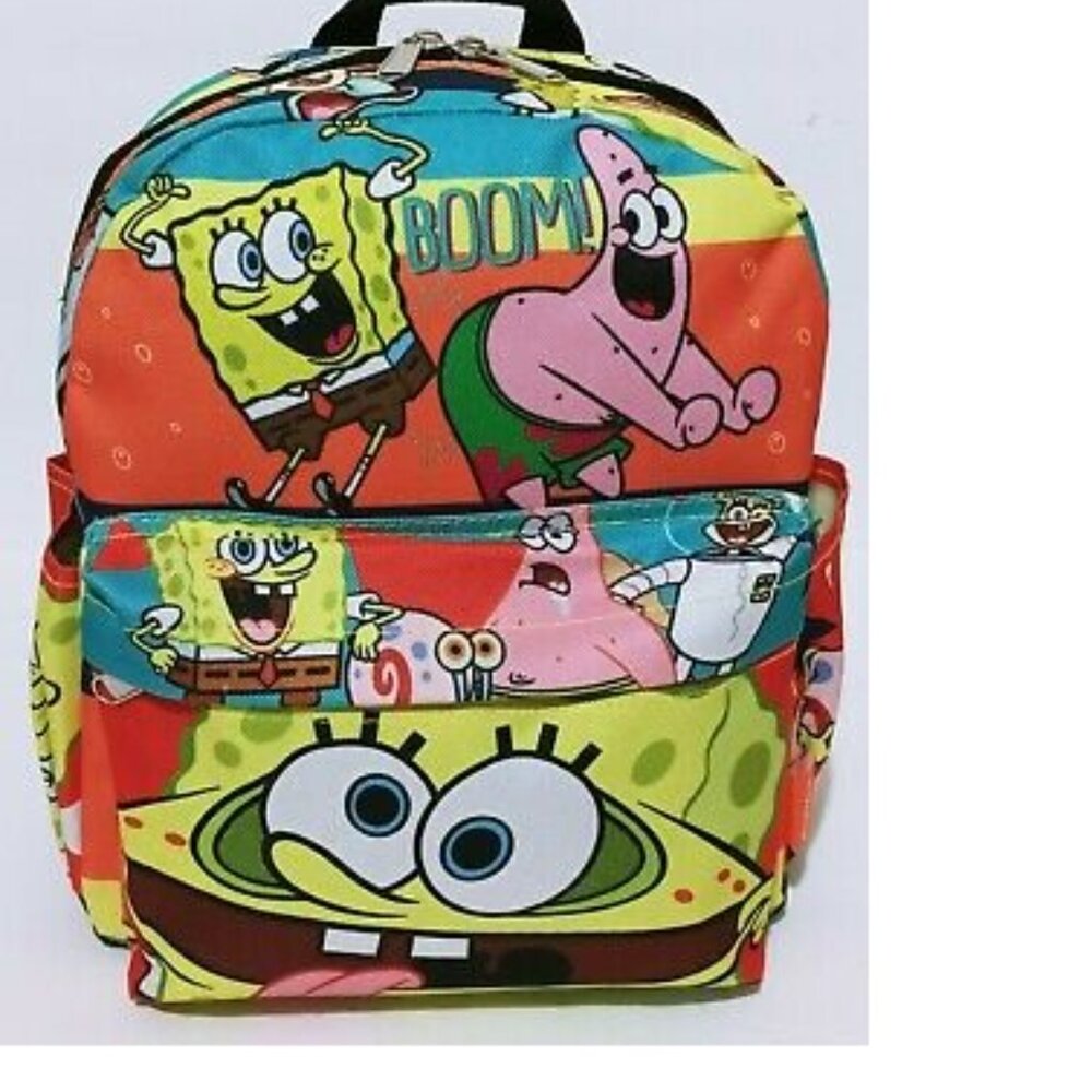 Disney Deluxe Backpack SpongeBob All Over Print Backpack, Art, Cartoon, Movie